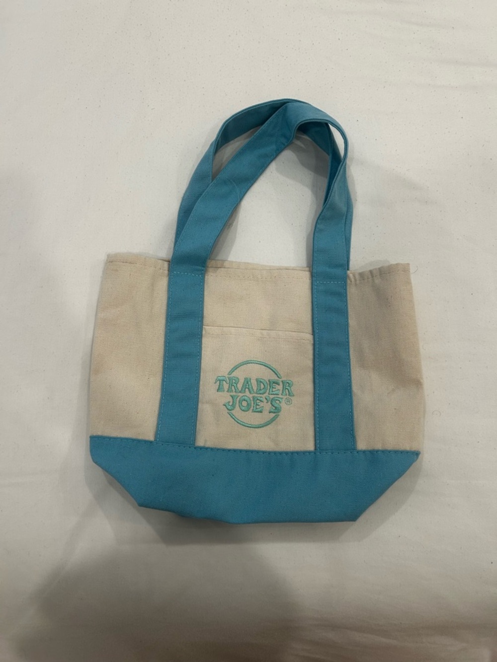Baby blue Trader Joe’s Tote Bag